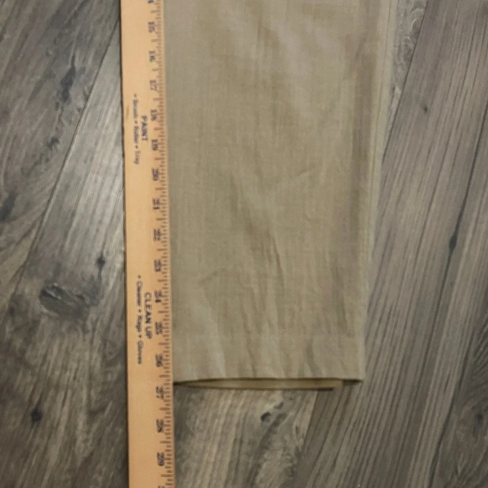 Talbots Petites Tan Beige Italian 99% Wool/Blend Straight Leg Trousers Size 12P